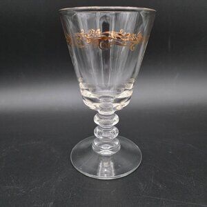 Vintage Homer Laughlin Co. Gold Crown Sherbert Wine Water Glasses